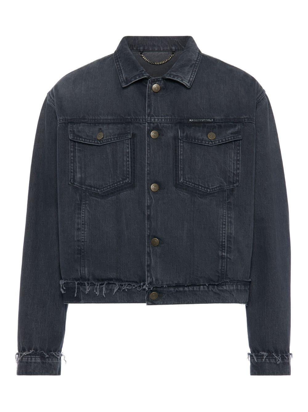 Giacca in denim grigio 