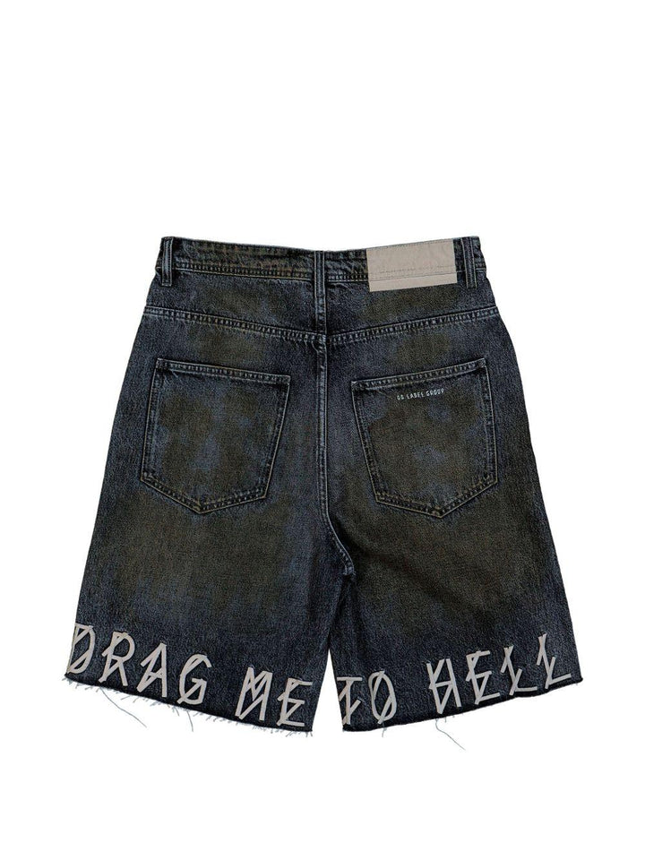Shorts green a gamba ampia 