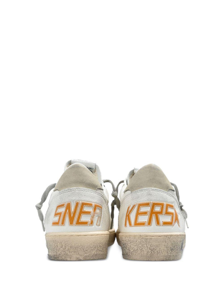 Sneakers Ballstar bianche con applicazione stella e rinforzo a contrasto 