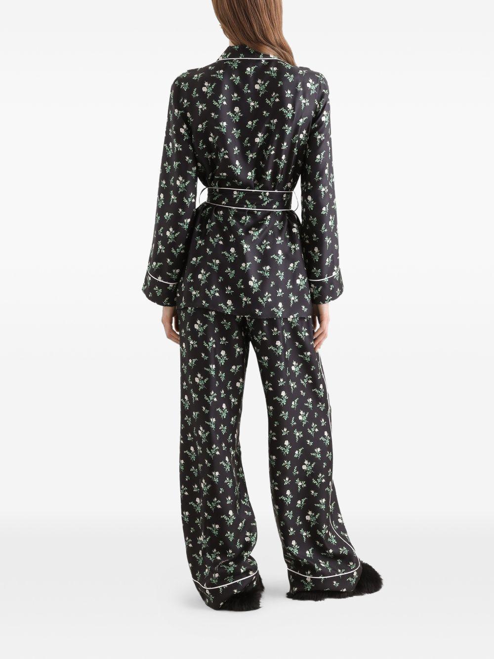 Camicia kimono con stampa 