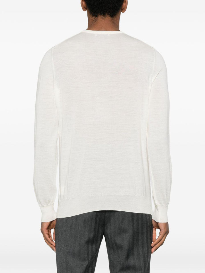 Maglione girocollo panna 