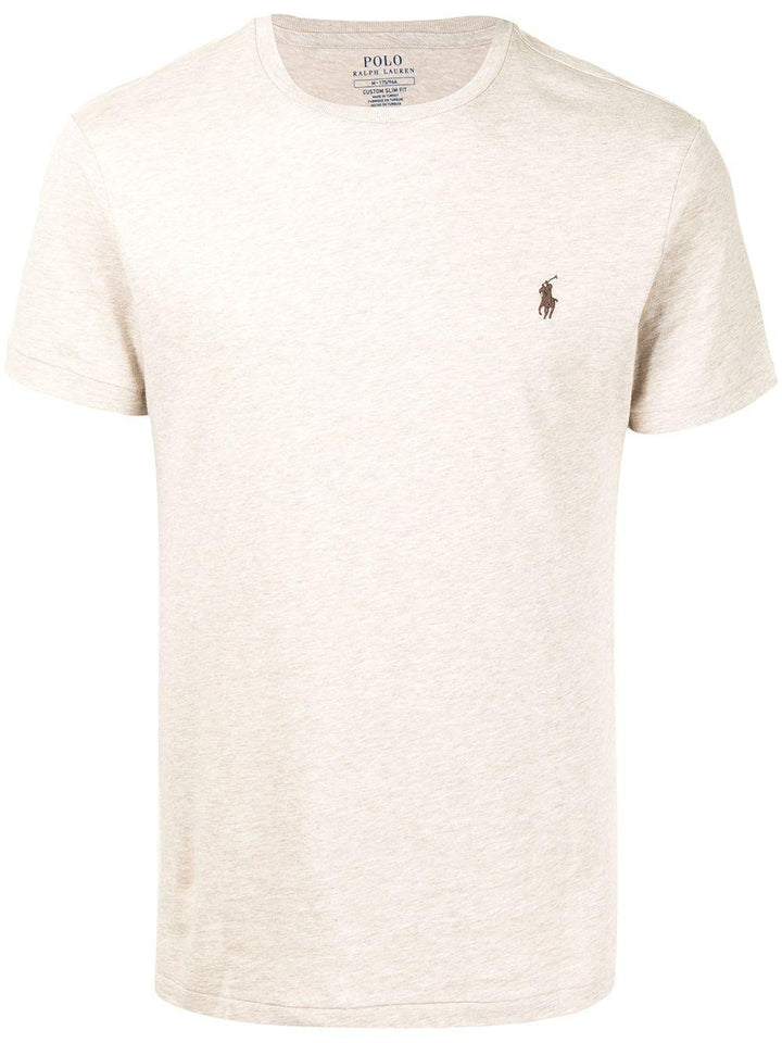 T-shirt grigia in cotone 