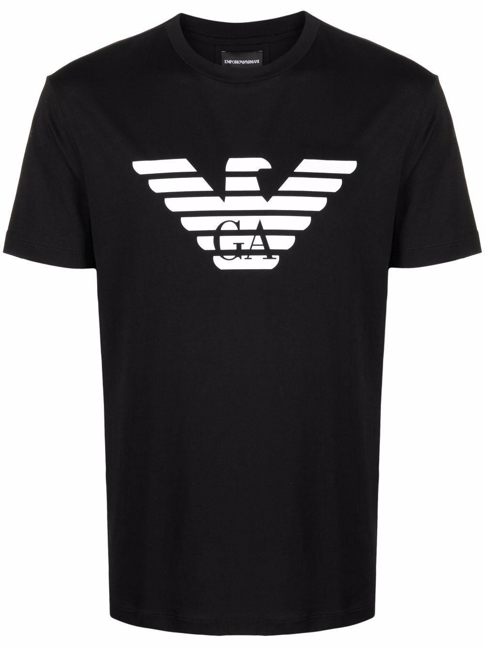 T-shirt nera manica corta 