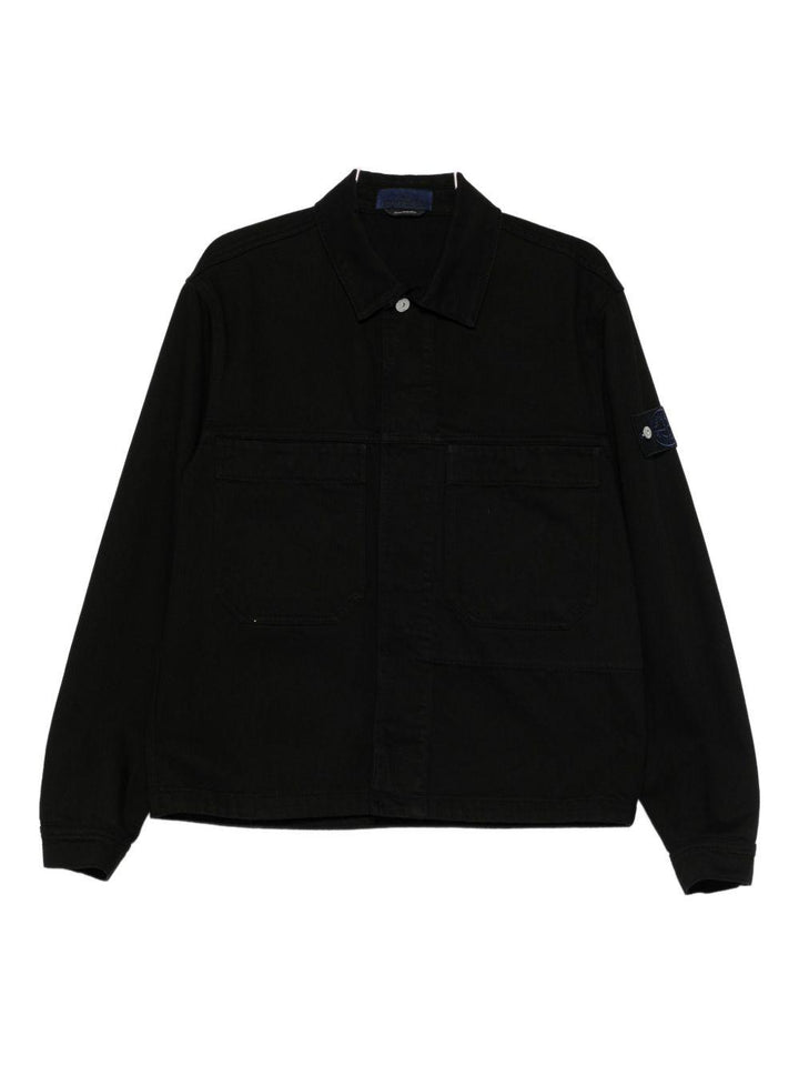 Giacca con applicazione logo nera 