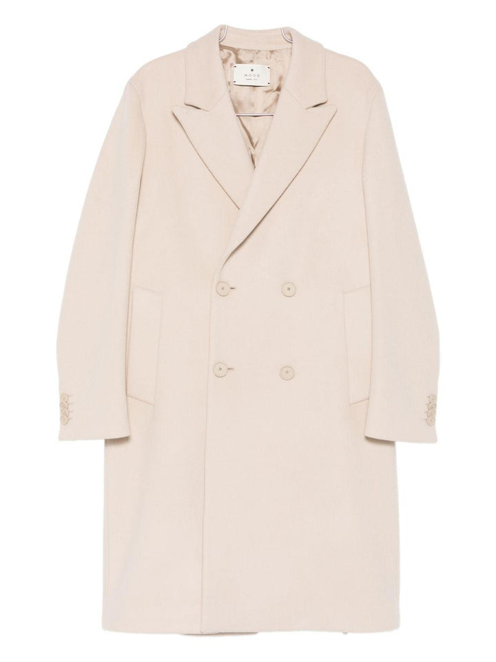 Cappotto doppiopetto color beige 