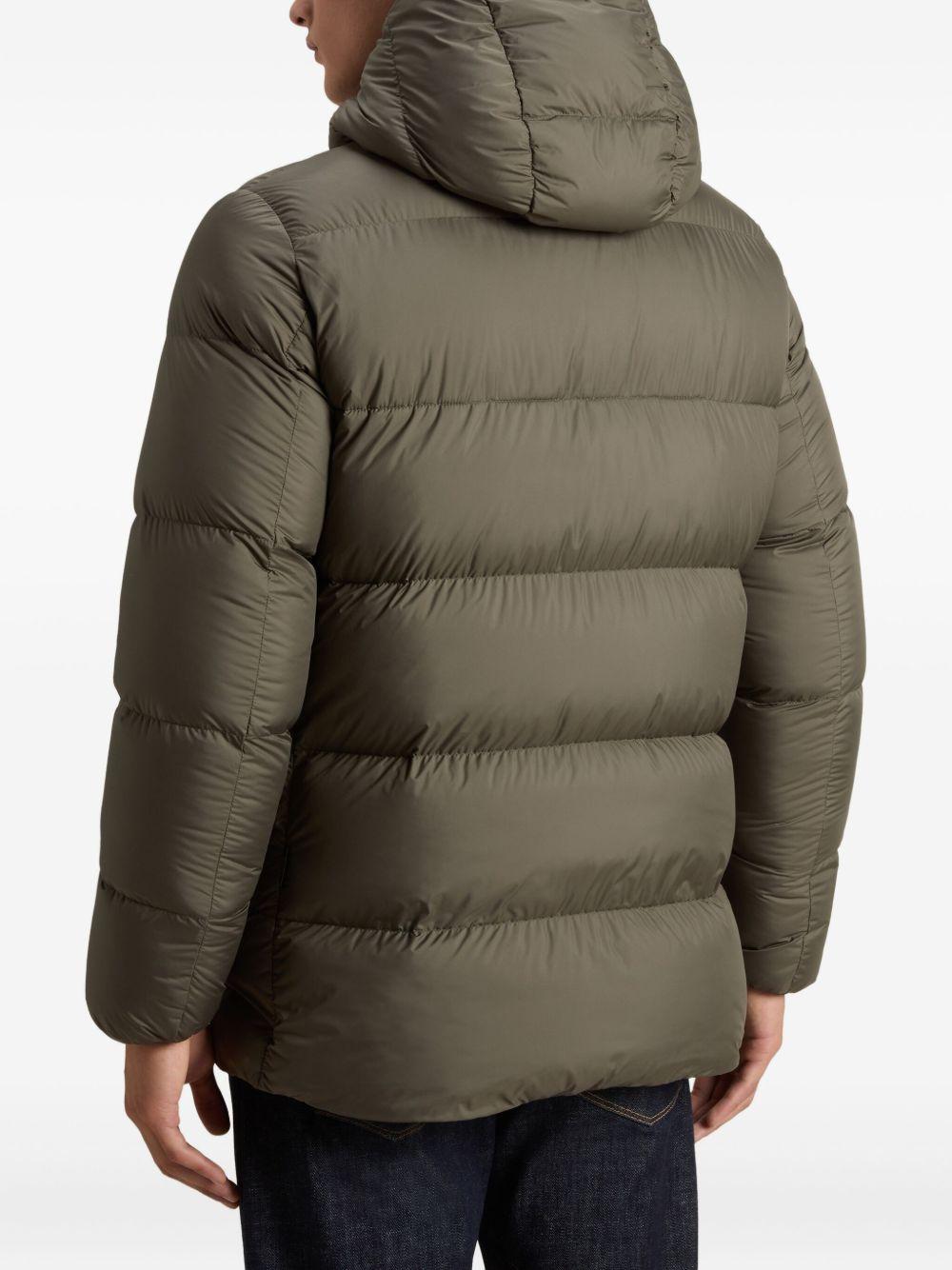 Parka Davis con cappuccio verde 