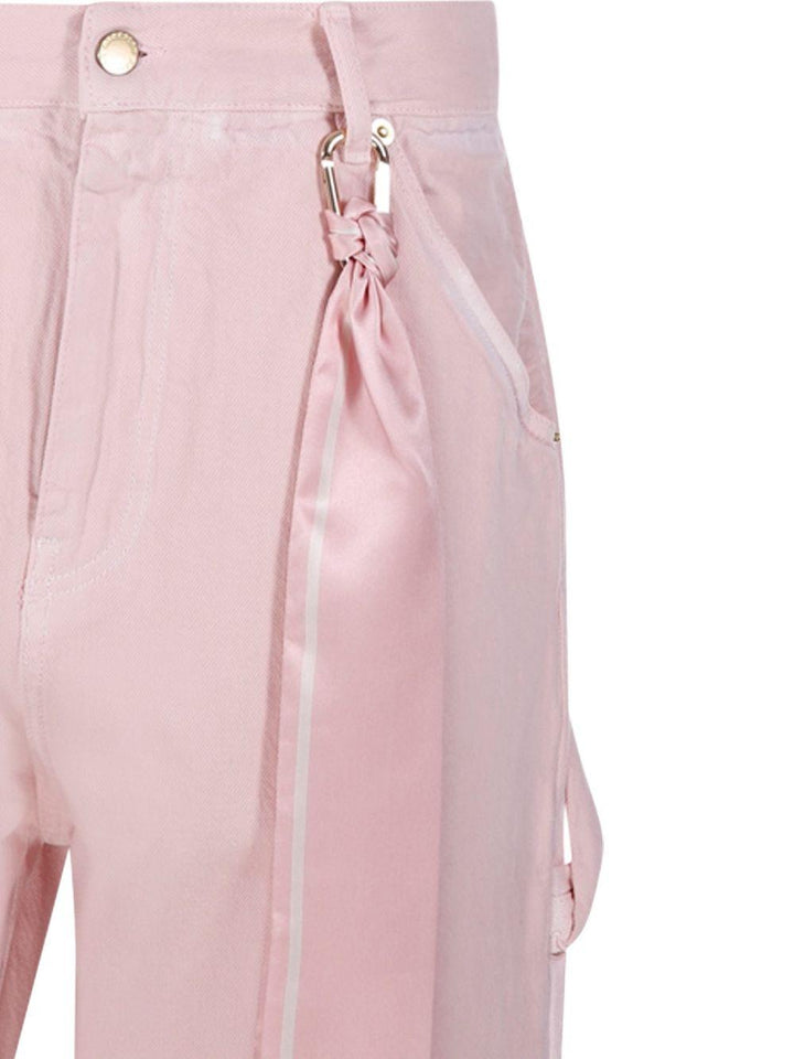 Jeans con dettaglio foulard 