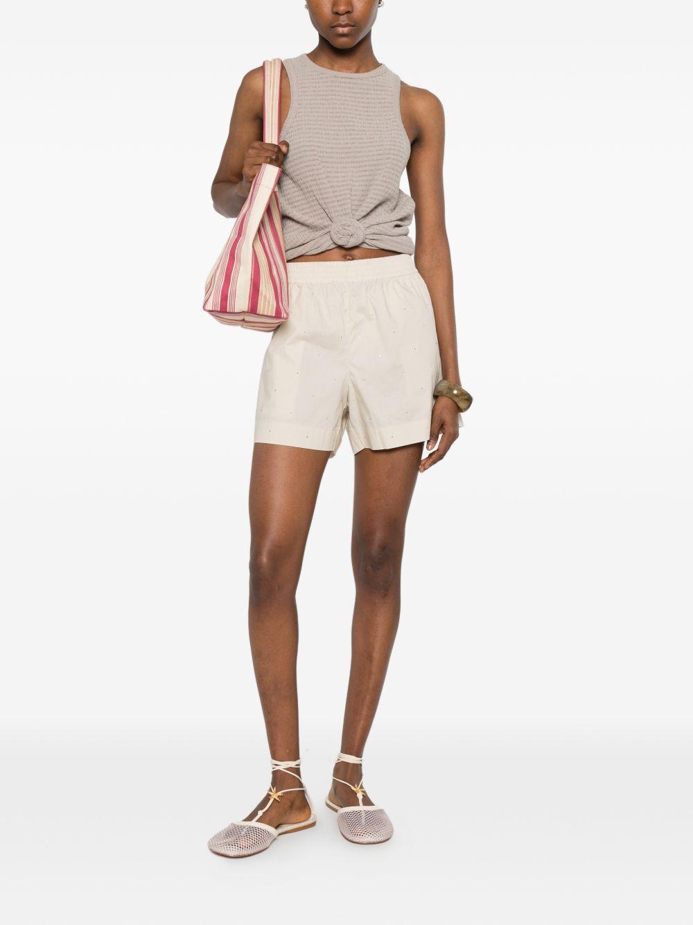 Shorts con strass 