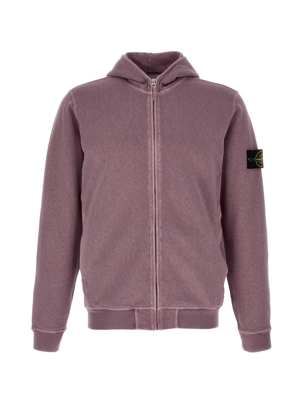 Felpa con cappuccio purple 