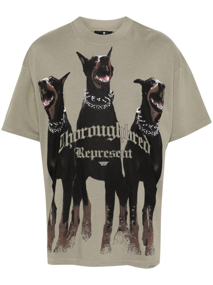 T-shirt khaki Thoroughbred 