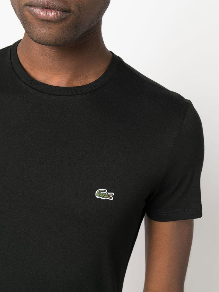 T-shirt nera con logo 