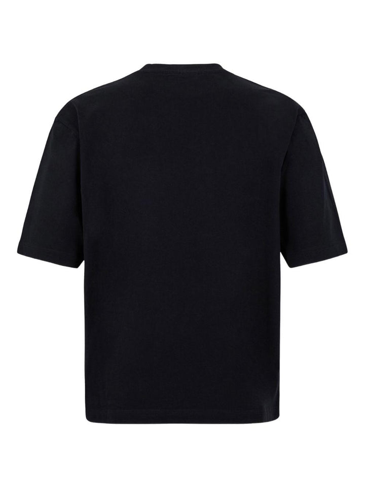 T-shirt nera con logo 