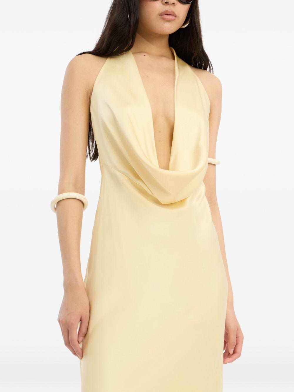 Abito lungo in satin 