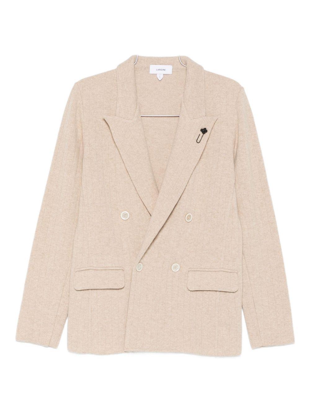 Giacca doppiopetto beige chiaro 