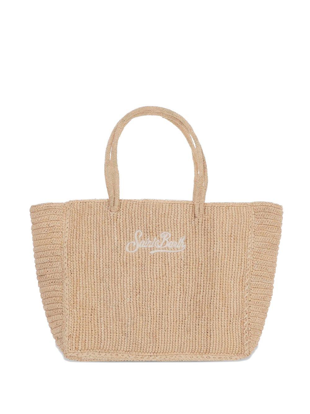 Borsa in rafia con logo 