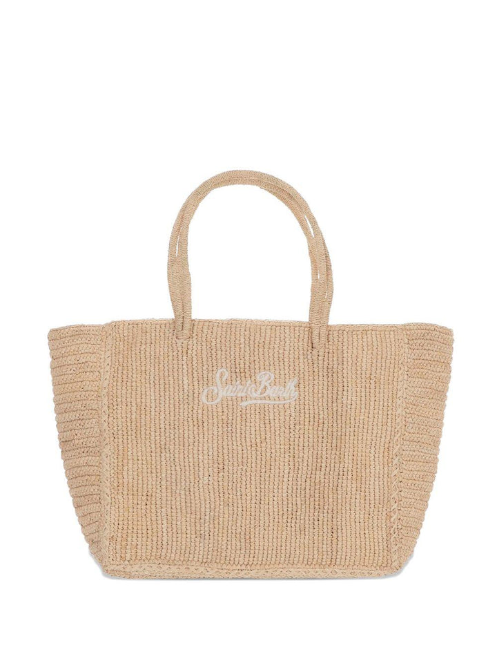 Borsa in rafia con logo 