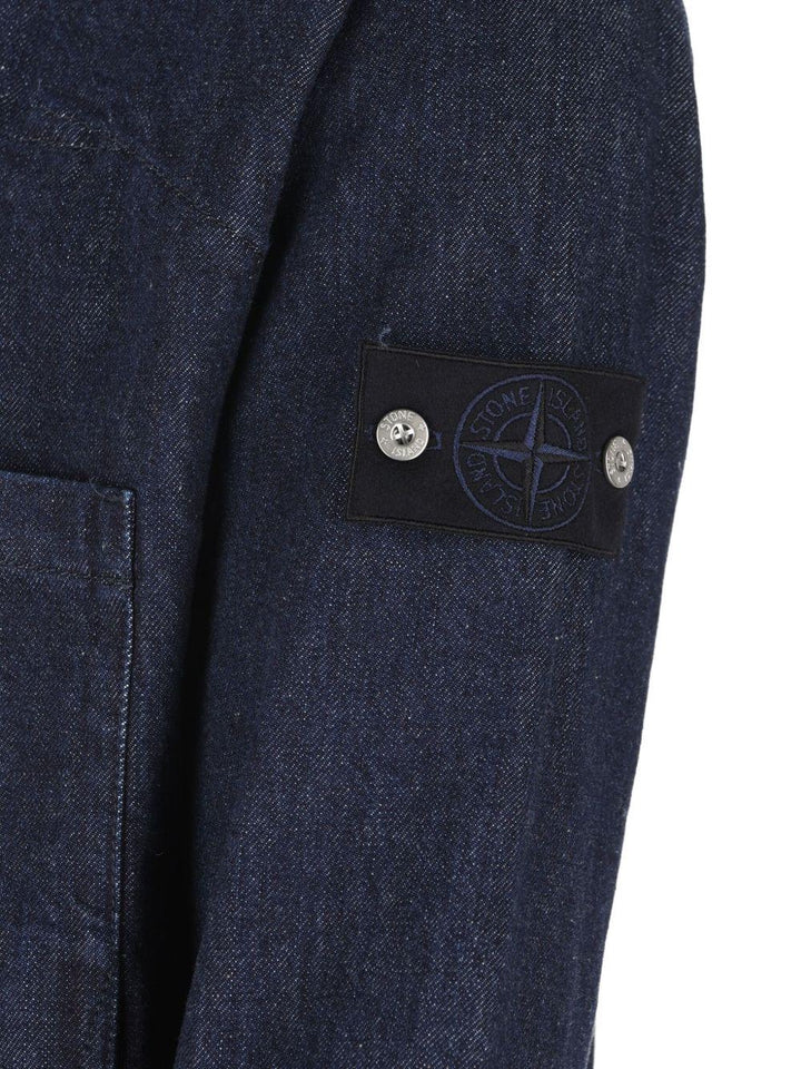 Overshirt  in denim blu 