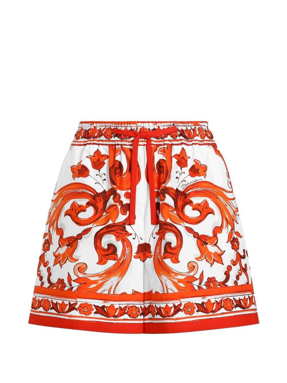Shorts con stampa Maiolica 