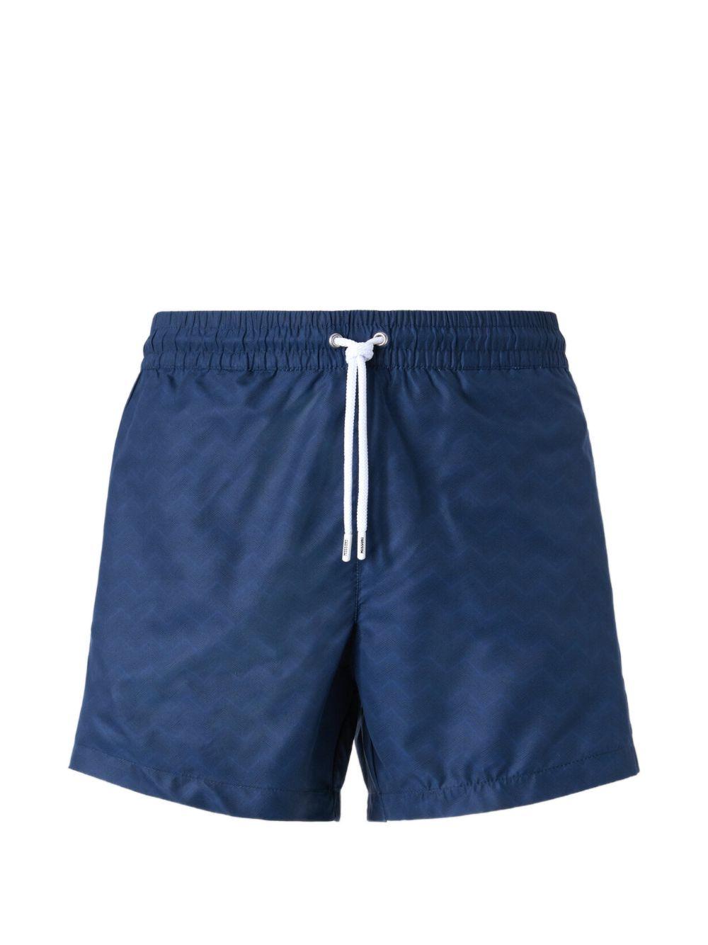 Costume da bagno blu con coulisse 