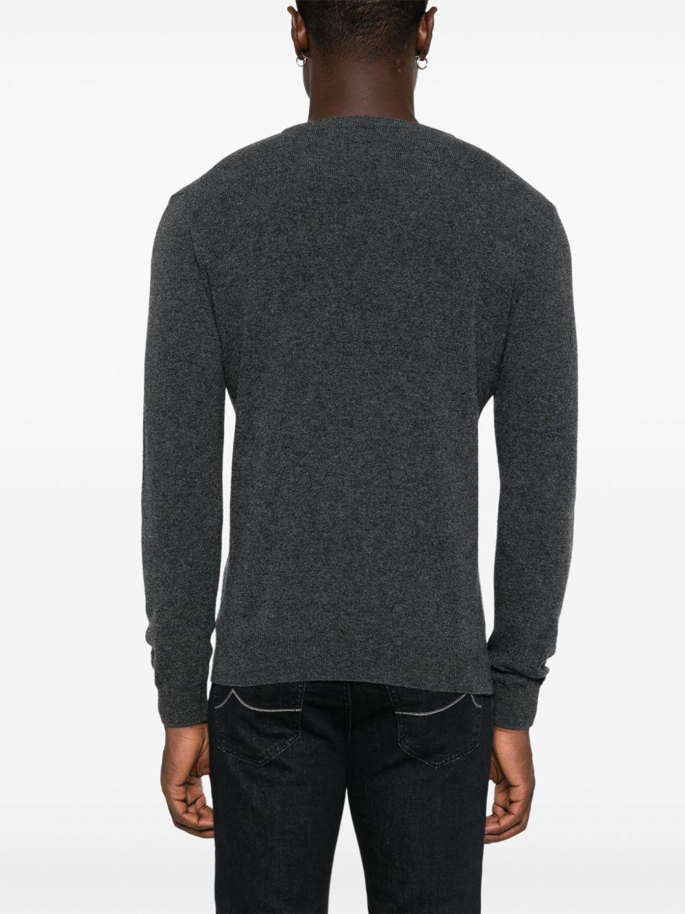 Maglione girocollo grigio 