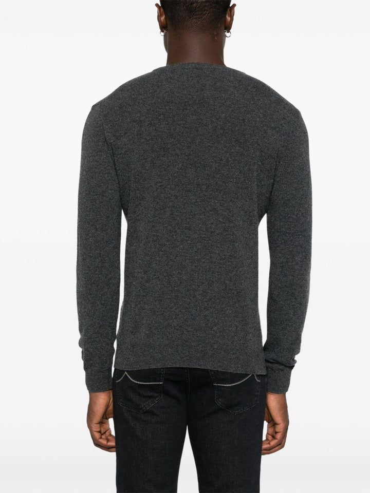 Maglione girocollo grigio 