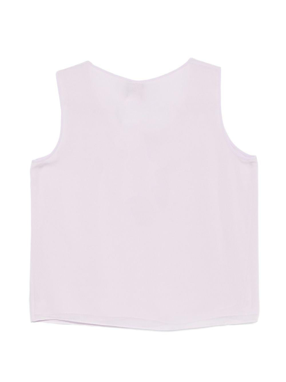 Top Pmrrapace con scollo rotondo 
