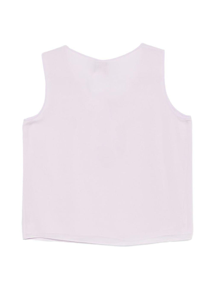 Top Pmrrapace con scollo rotondo 