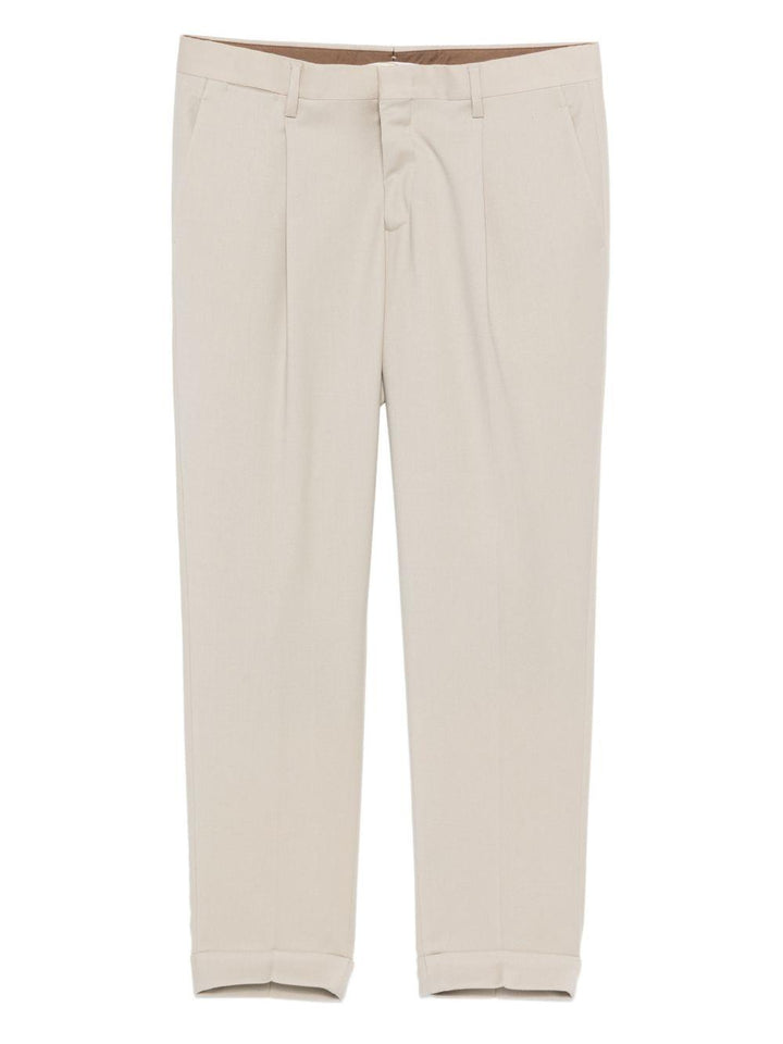 Pantaloni plissé beige 