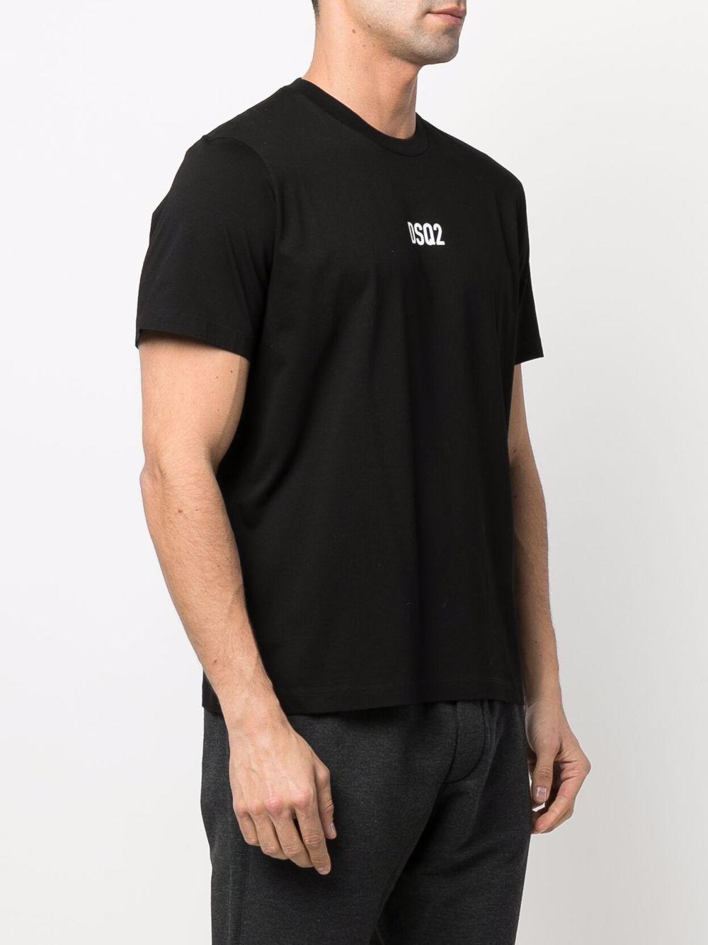 t-shirt logotype nera 