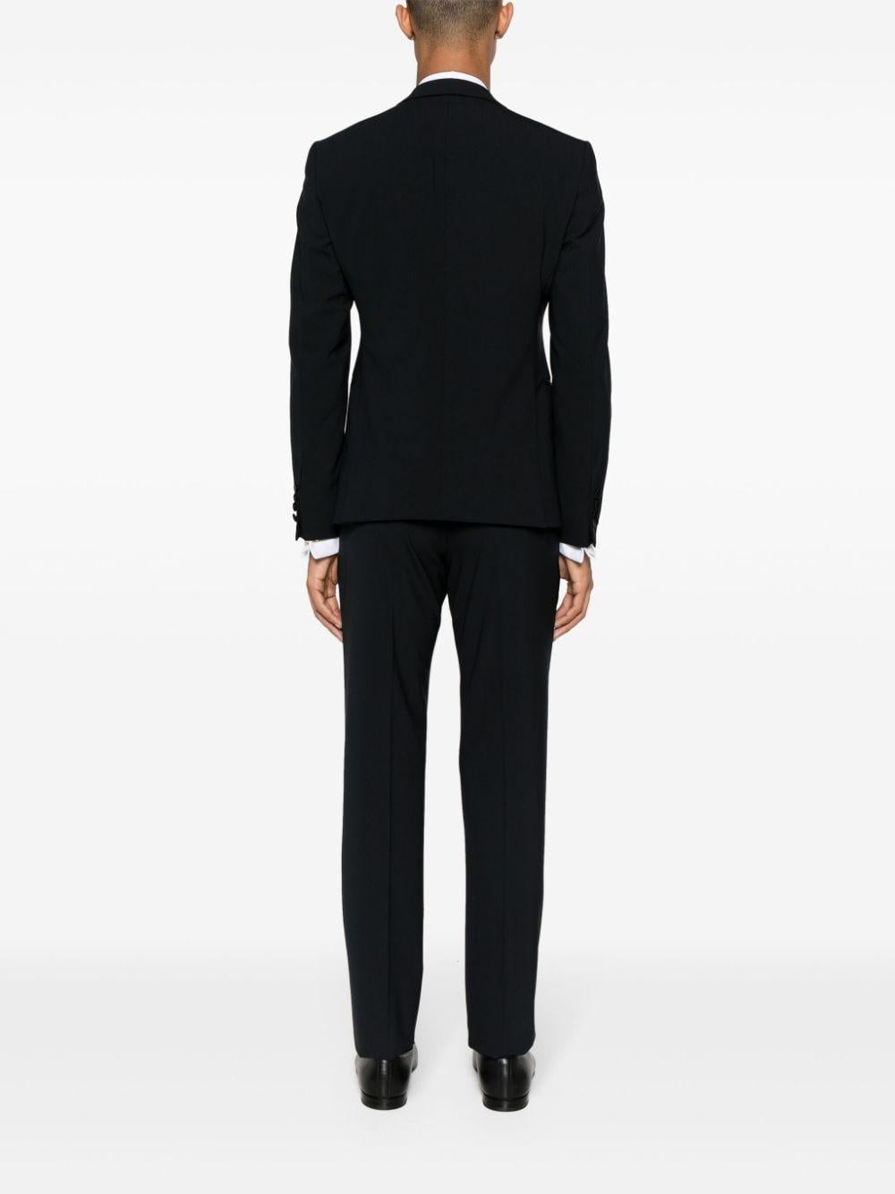 abito monopetto tuxedo blu 