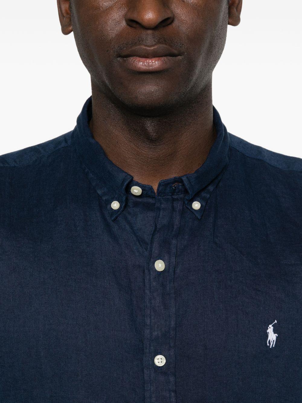 Camicia polo pony blu scuro 