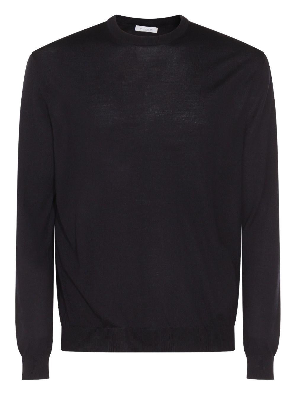 Maglione blu scuro in lana 