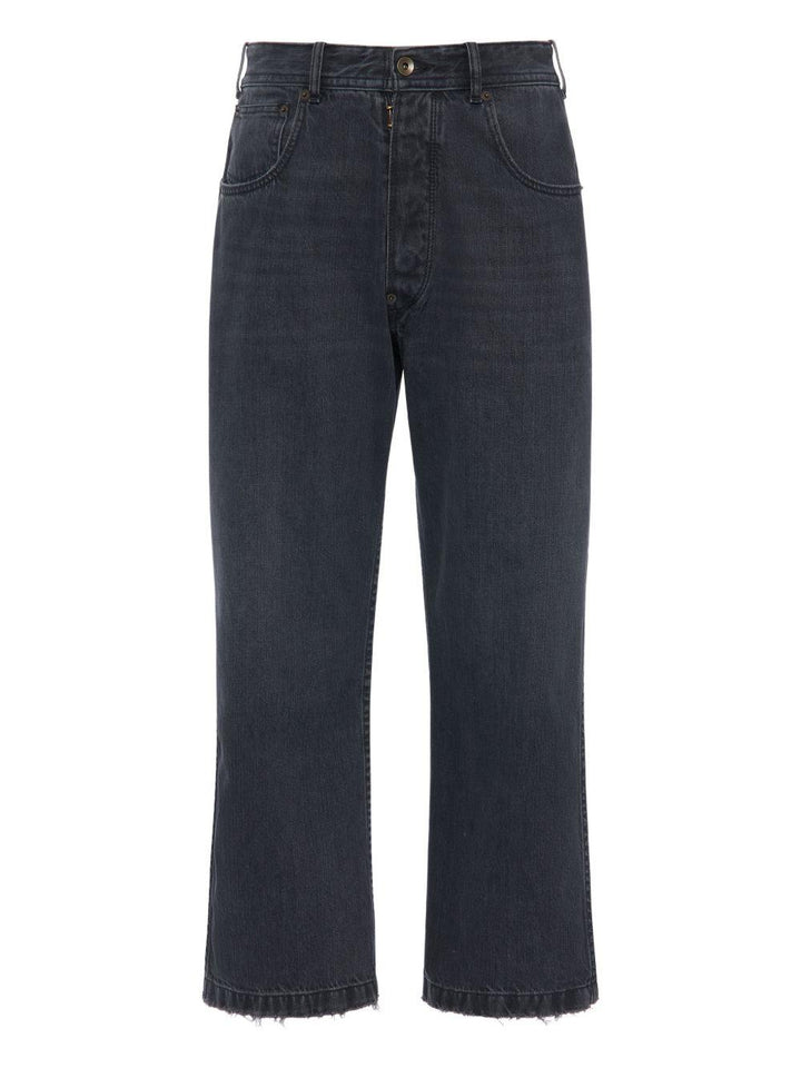 Jeans crop grigio scuro 