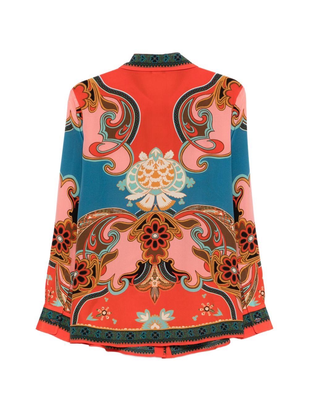 Camicia con stampa floreale 