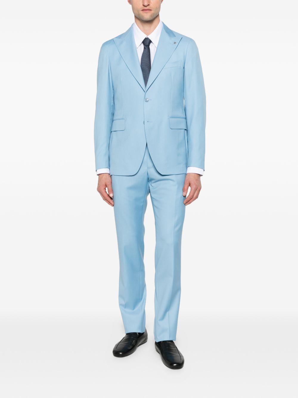 Abito monopetto azzurro 