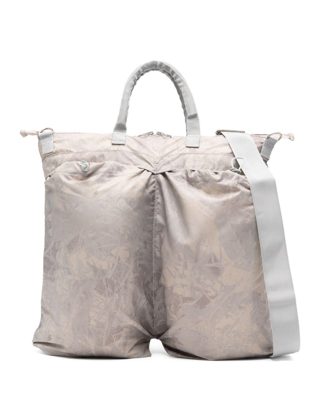 Borsa tote a fantasia colori neutri Helmet 
