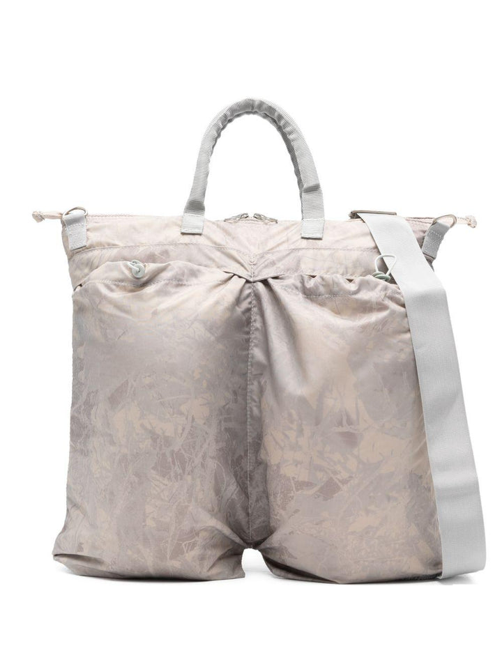 Borsa tote a fantasia colori neutri Helmet 
