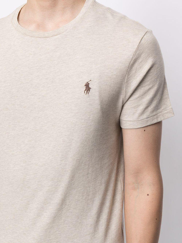 T-shirt grigia in cotone 