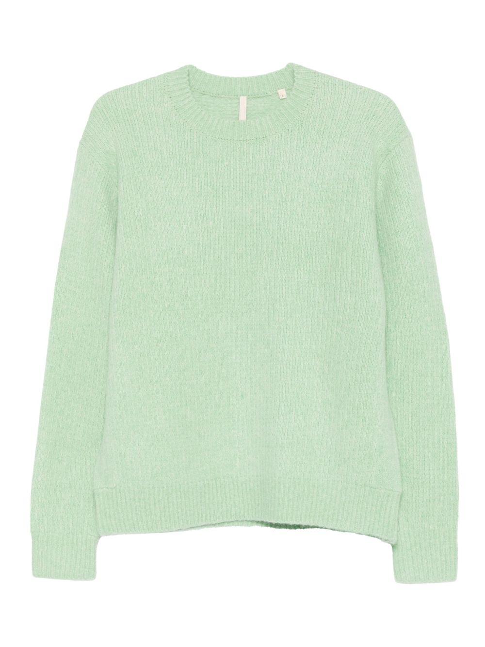 Maglione girocollo verde chiaro 