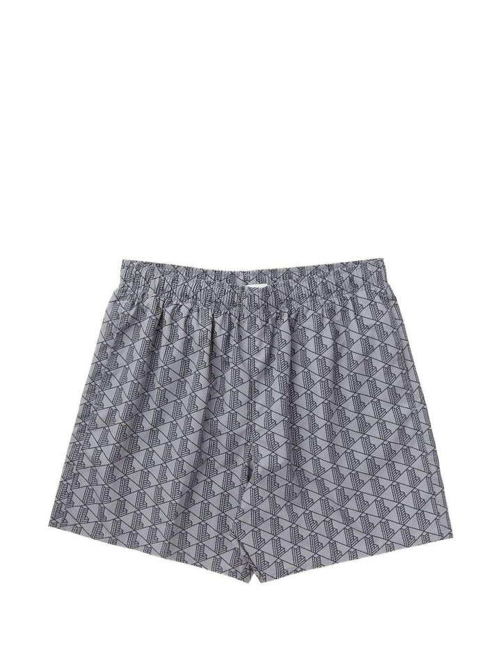 Costume grigio con stampa geometrica 