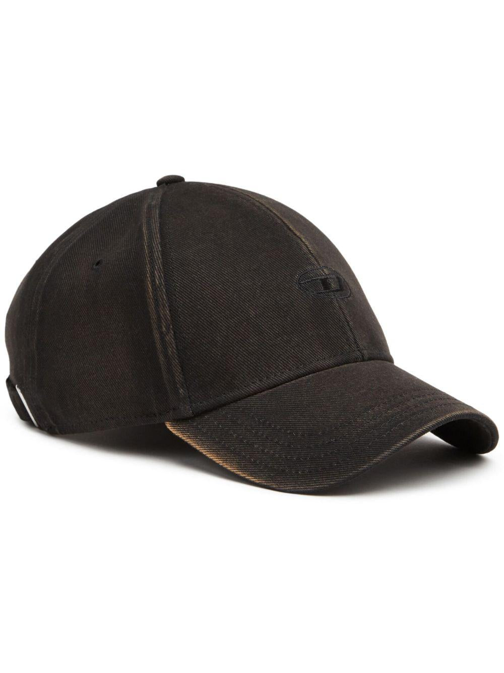 Cappello C-Run-Wash con ricamo nero 