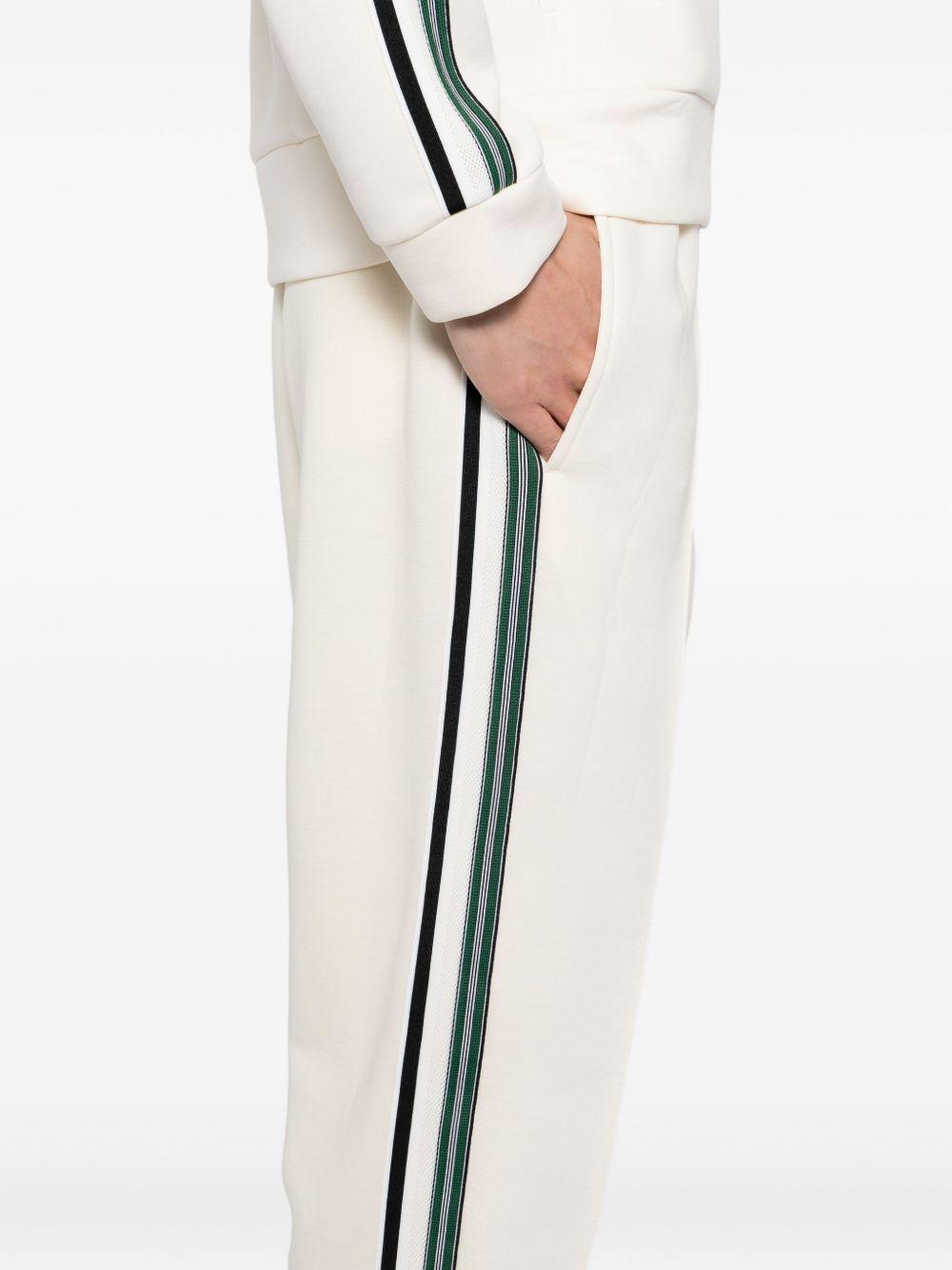 Pantaloni crema in misto cotone