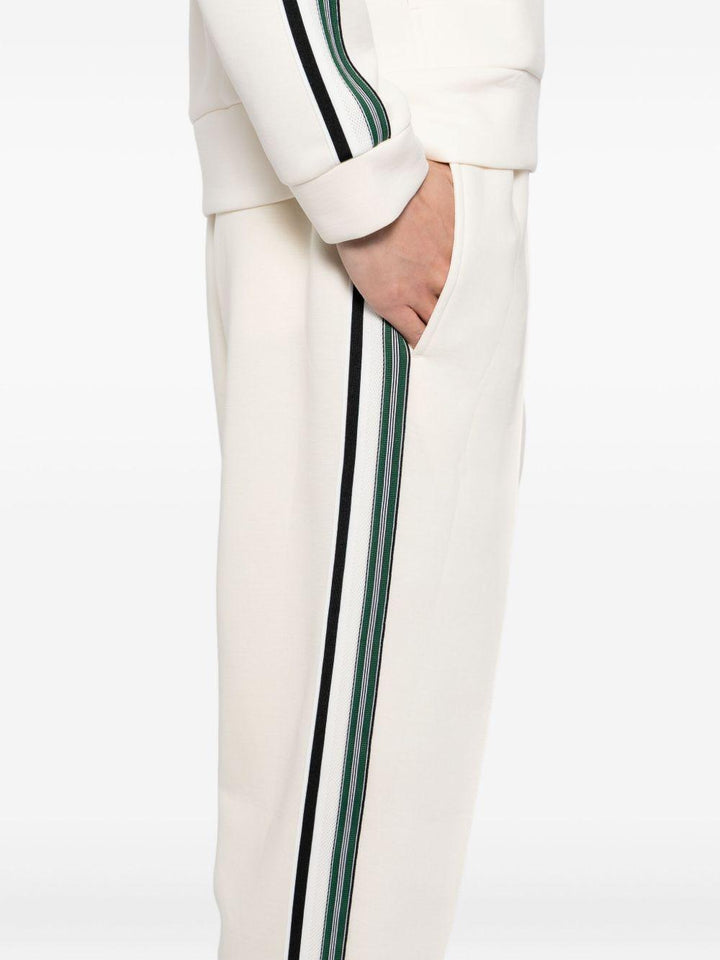 Pantaloni crema in misto cotone