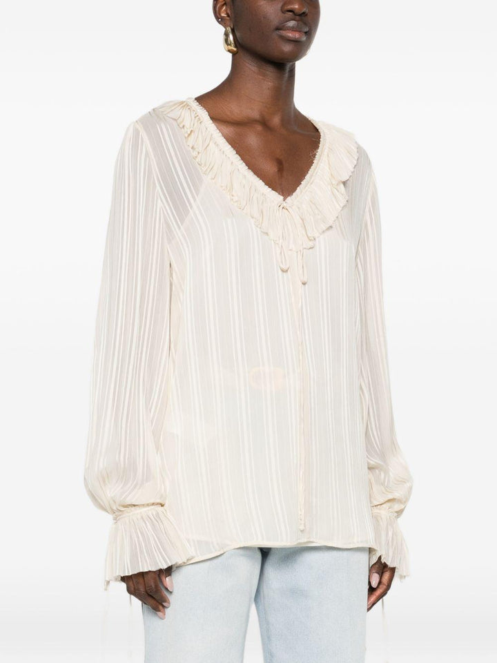 Camicia con ruches 