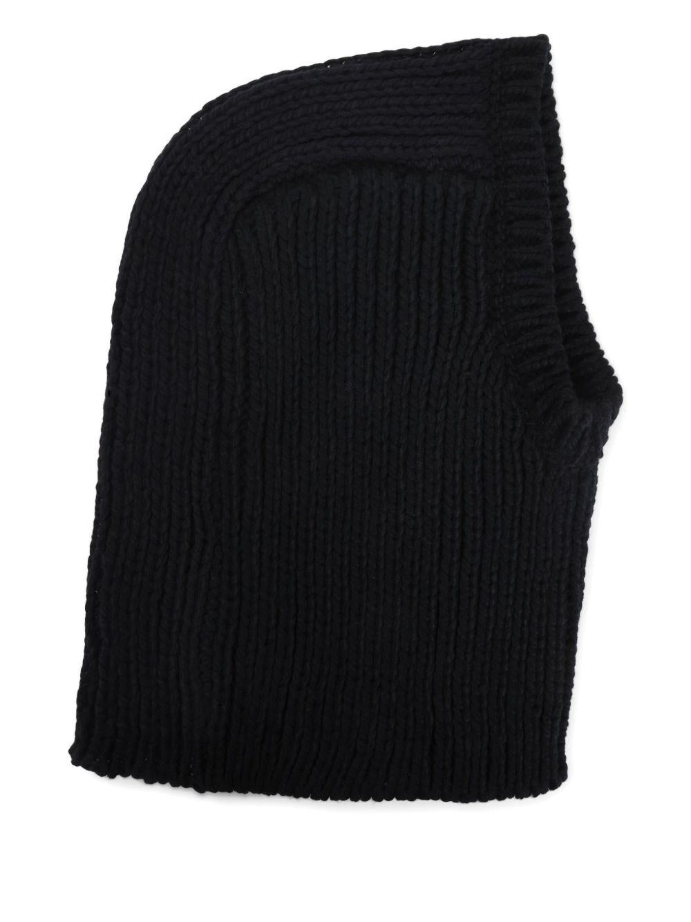 Cappuccio a maglia nero 