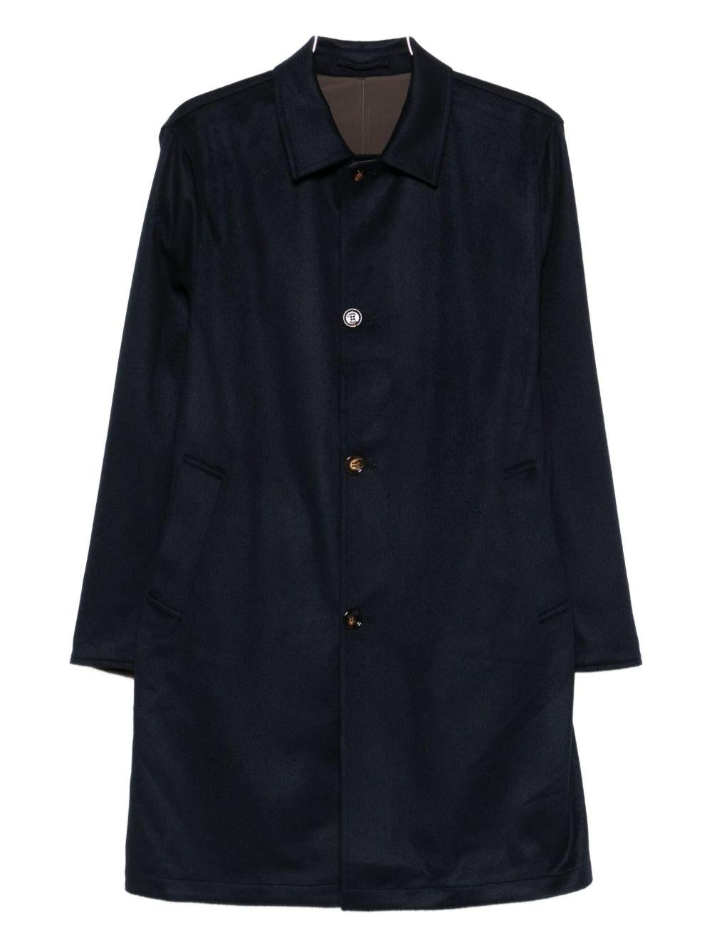 Cappotto blu reversibile 