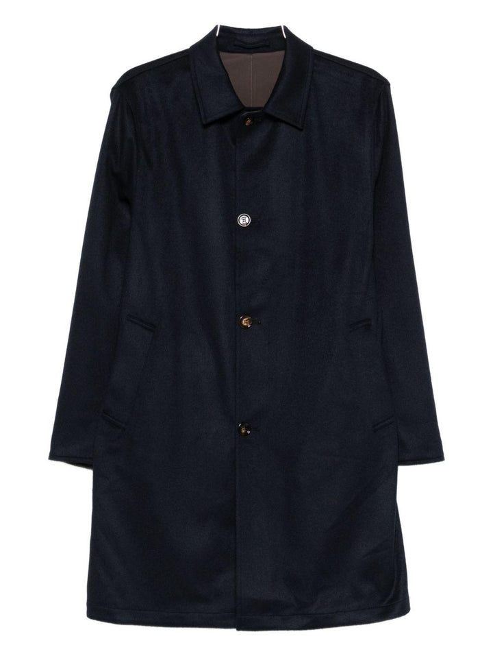 Cappotto blu reversibile 