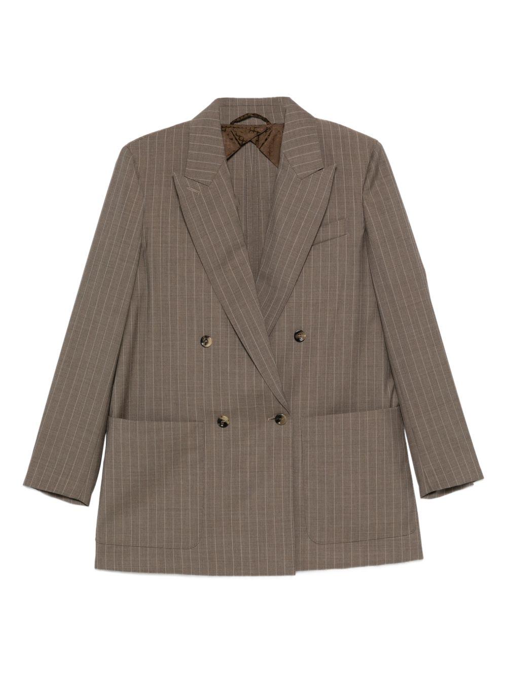 Blazer doppiopetto Acciaio 