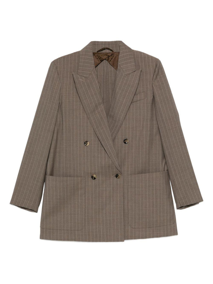 Blazer doppiopetto Acciaio 