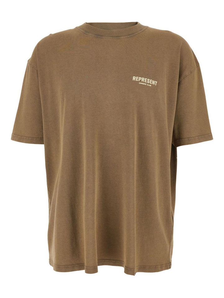 T-shirt almond con logo 
